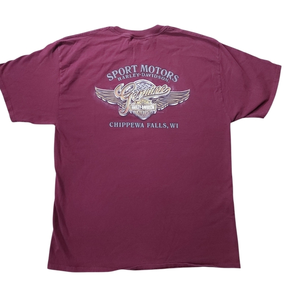 2010s Y2K Harley Davidson Motorcycles  Men's SZ XL Biker TShirt - Picture 7 of 7